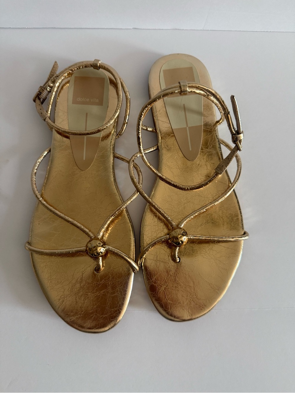 Dolce Vita Women's Gold Strappy Sandals size 8